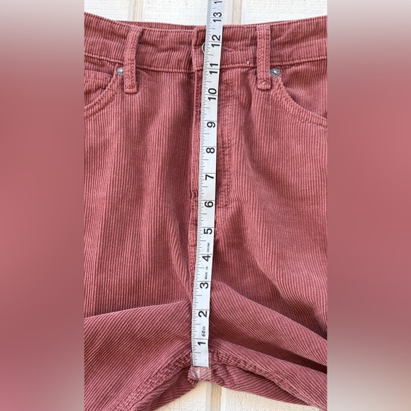 We The FreeWomen’s Corduroy Pants Hi-Waist Tapered Leg Dusty Rose Size 28‎ - Picture 11 of 12